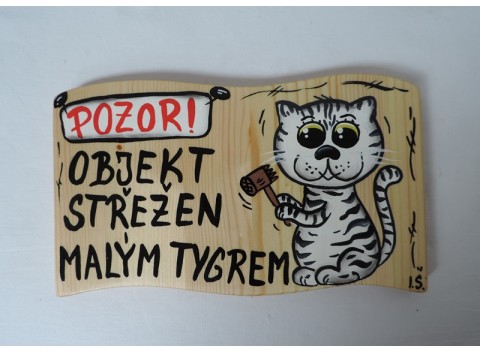 Cedule na plt-kočka